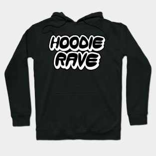 Hoodie Rave Black and White Inverted Hoodie